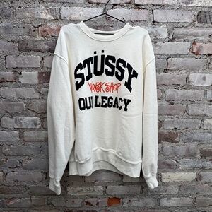 Stussy X Our Legacy Work Shop Collegiate Pigment Dyed Crew 'Natural